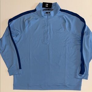 Under Armour Golf Shirt Mens 2XL UA Storm  1/2 Zip 1383143 Blue  XXL $80